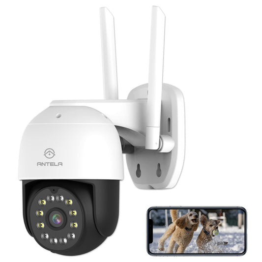 ANTELA Caméra Surveillance WiFi Intérieur 1080PCaméra IP Détection de  MouvementAudio BidirectionnelCaméra de Sécurité Vision 128 - Cdiscount  Bricolage